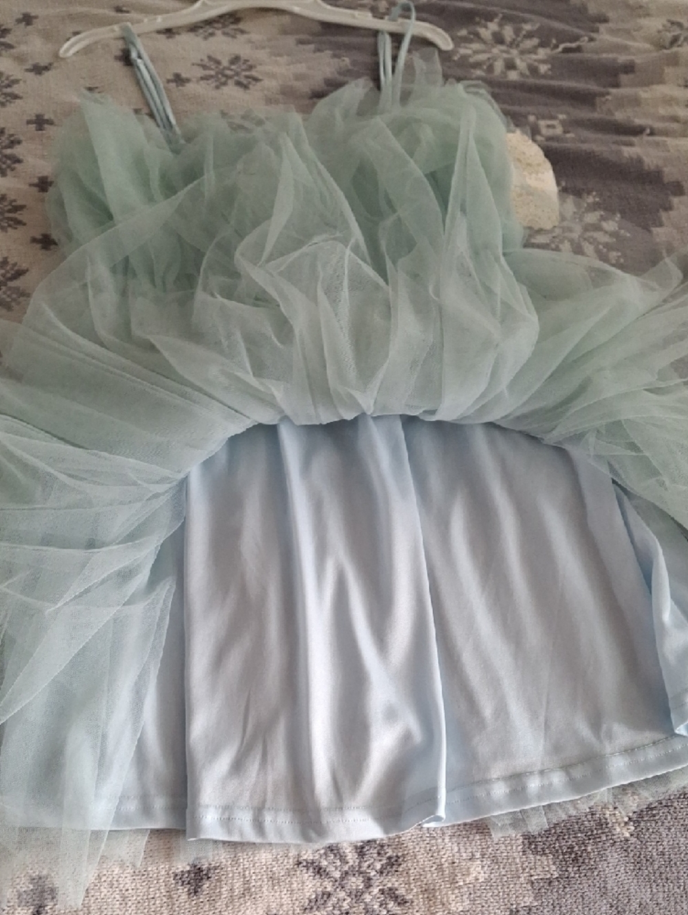 Altar'd State - NWT Pale Blue Layered Tulle Mini Dress - Picture 5 of 8